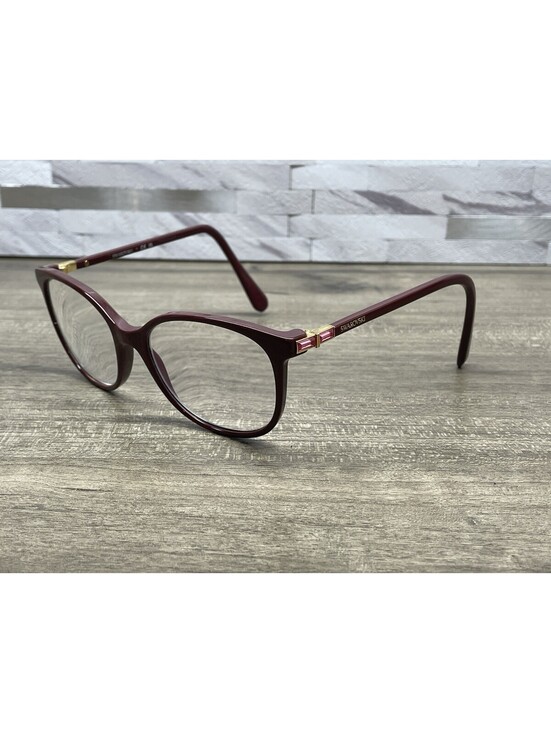 Swarovski Accessories - Swarovski Authentic Eyeglasses Frames SK 2002 1008 Maroon / Jeweled 51-17-140